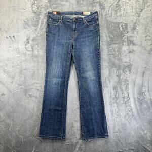 Vintage Gap 1969 Classic Fit Straight Jeans Women's Size 10R Dark Blue Denim